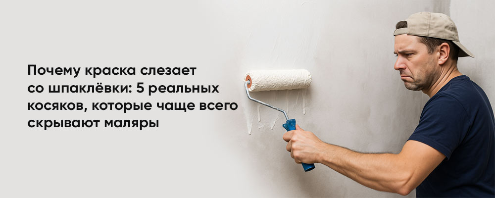 5 причин, почему краска отказывается липнуть к шпаклёвке (и почему об этом молчат профи) 