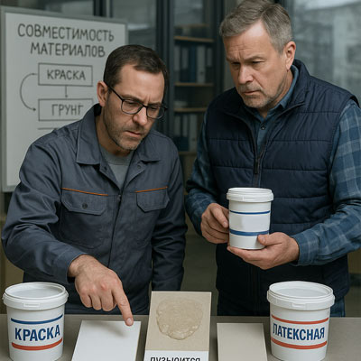 Несовместимость материалов фото