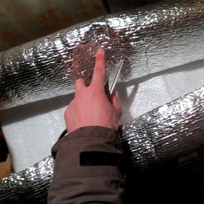 Как утеплять воздуховод?