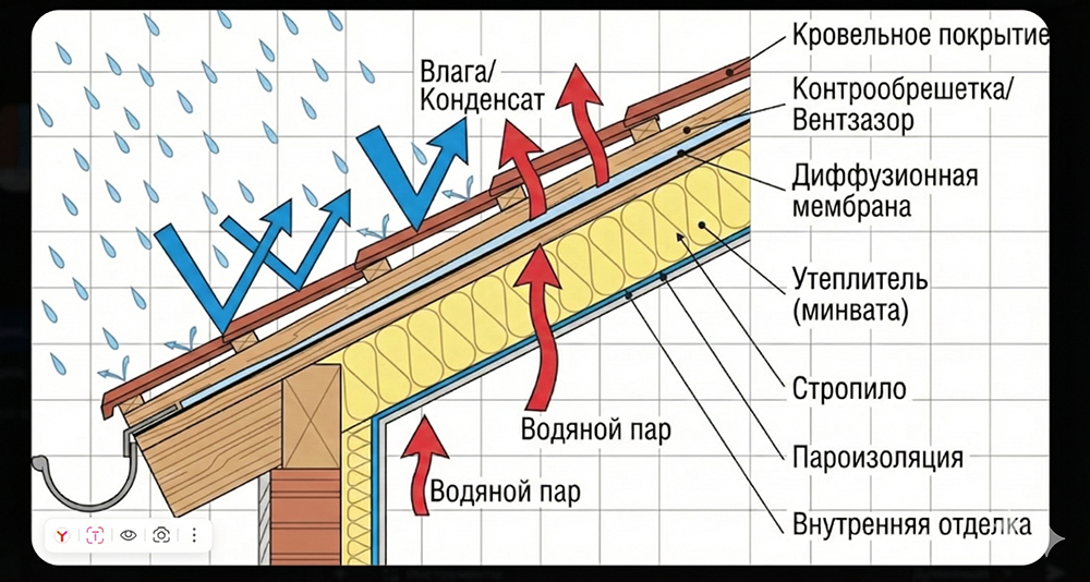 Сравнение диффузионных мембран по характеристикам фото