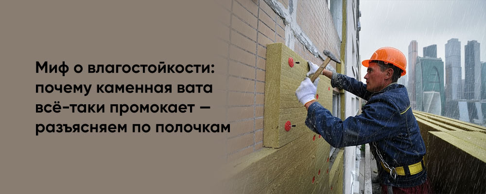 Почему каменная вата с влагостойкостью всё равно набирает воду: технический разбор без прикрас фото