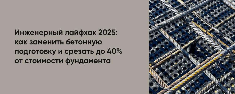 Как сэкономить до 40% на фундаменте в 2025 году: забудь про бетон, используй мембрану! фото