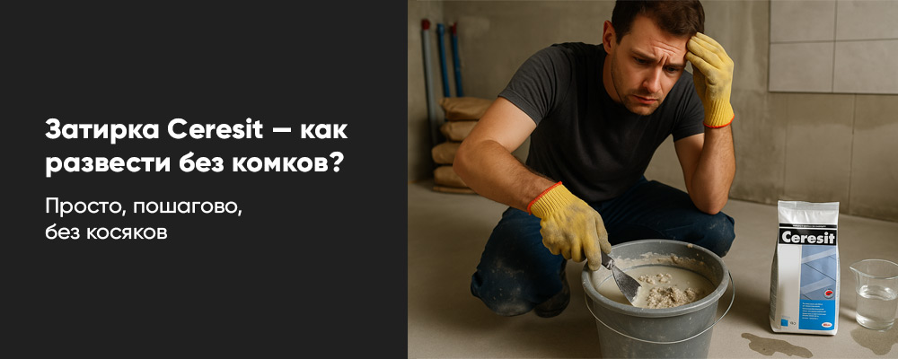 Как правильно разводить затирку Ceresit? фото