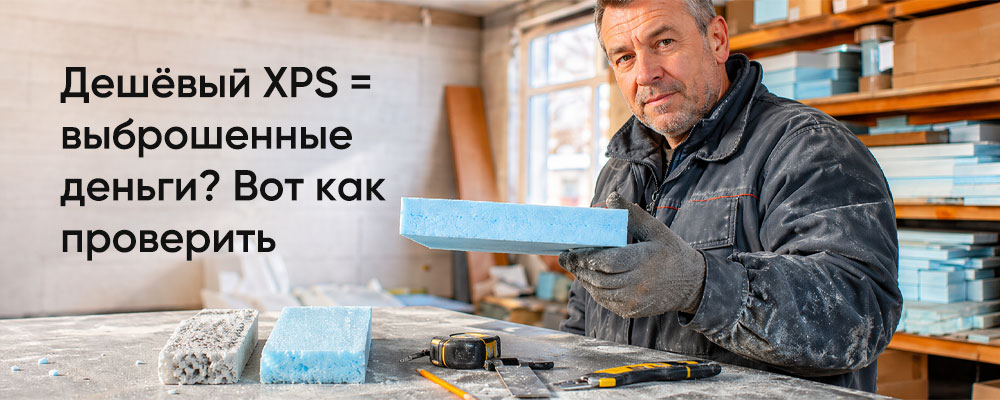 Как распознать хороший XPS и не купить хрупкую плиту фото