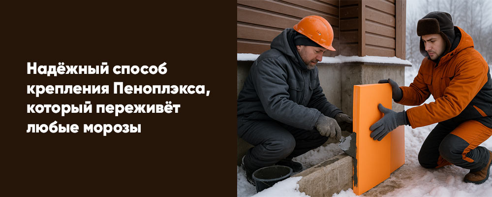 Как крепить утеплитель Пеноплэкс к фундаменту