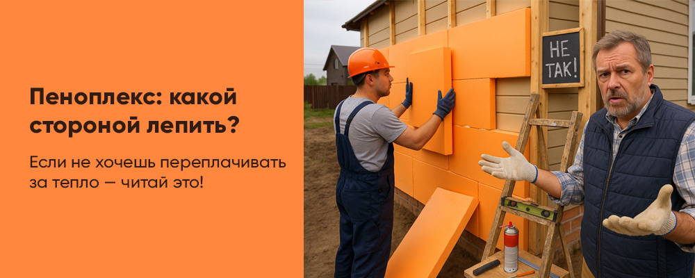 Какой стороной крепить Пеноплэкс, чтобы получить эффективное утепление? фото