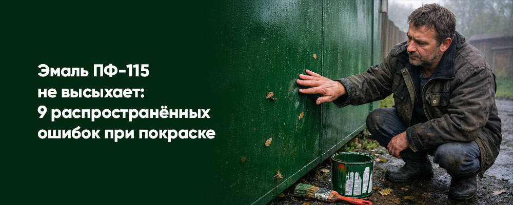 Почему эмаль ПФ-115 не сохнет: 9 причин, из-за которых покраска превращается в проблему фото