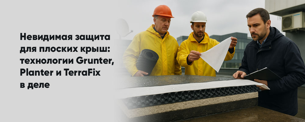 Секретная броня вашей крыши: как Grunter, Planter и TerraFix спасают плоскую кровлю от проблем фото
