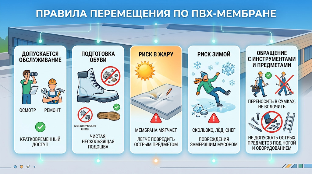 Можно ли превратить обычную мембранную кровлю в эксплуатируемую фото