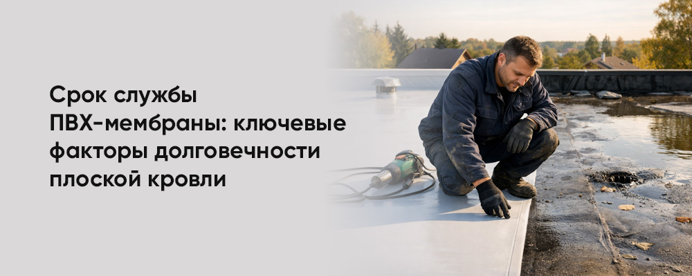 ПВХ-мембрана на плоской крыше: сколько она служит на самом деле фото