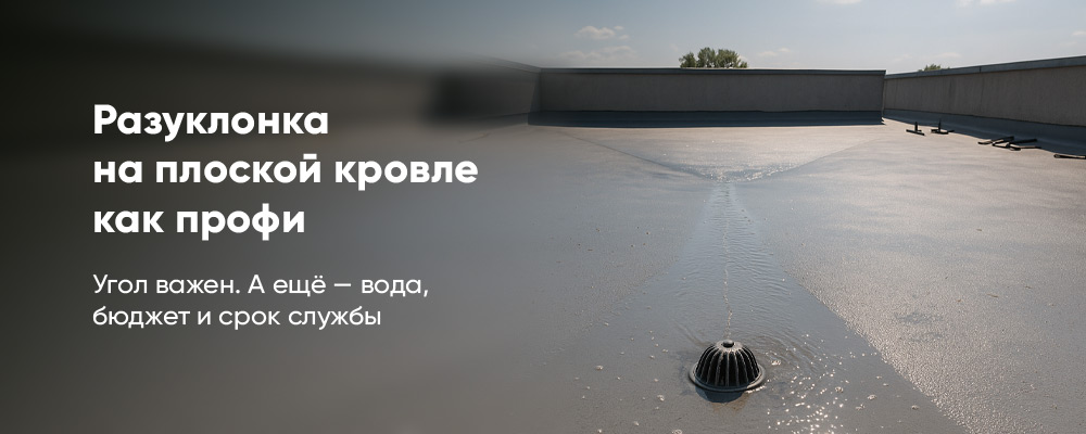 Разуклонка плоской кровли: советы профи фото