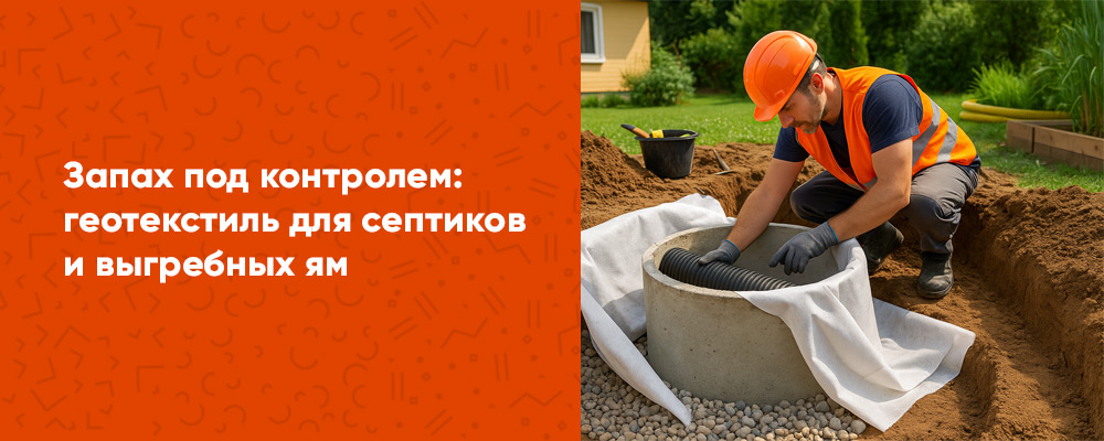 Борьба с запахом: зачем нужен геотекстиль для септика и ямы фото