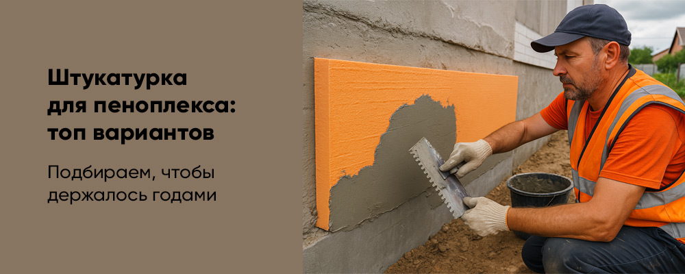 Штукатурка под пеноплэксу: какая лучше? фото