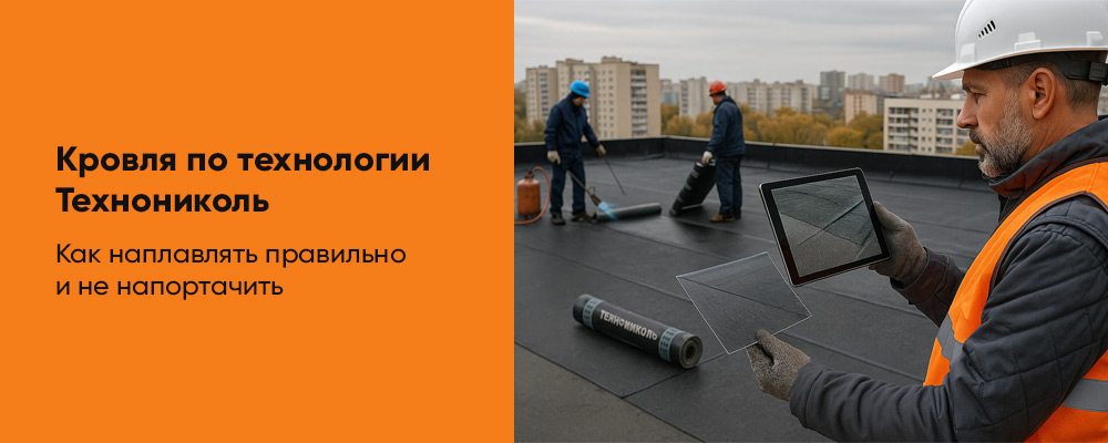 Как наплавлять кровлю из рулонных материалов Технониколь фото