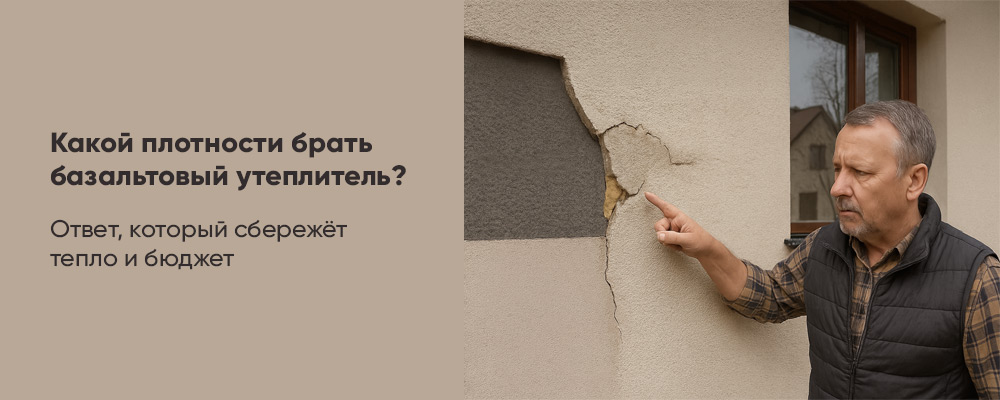 Какой плотности нужно использовать базальтовый утеплитель? фото