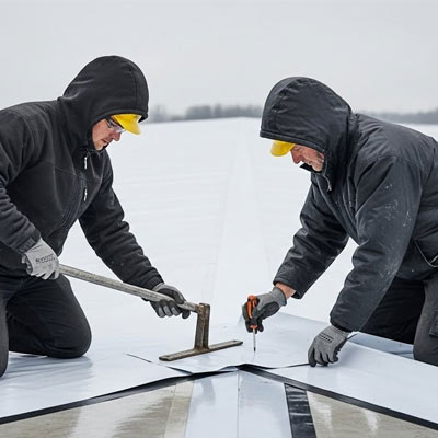 Как ветер реально воздействует на ПВХ-кровлю фото