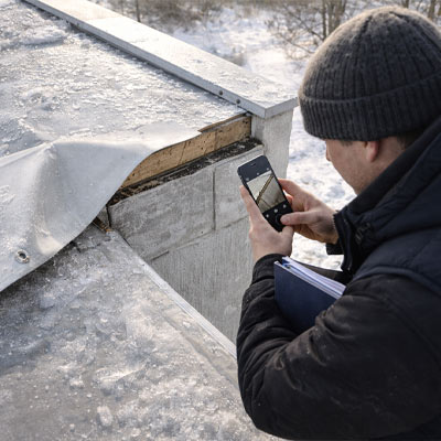Если ПВХ-мембрана уже начала загибаться фото