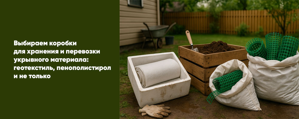 Как выбрать коробки для укрывного материала: геотекстиль, пенополистирол и другие варианты фото