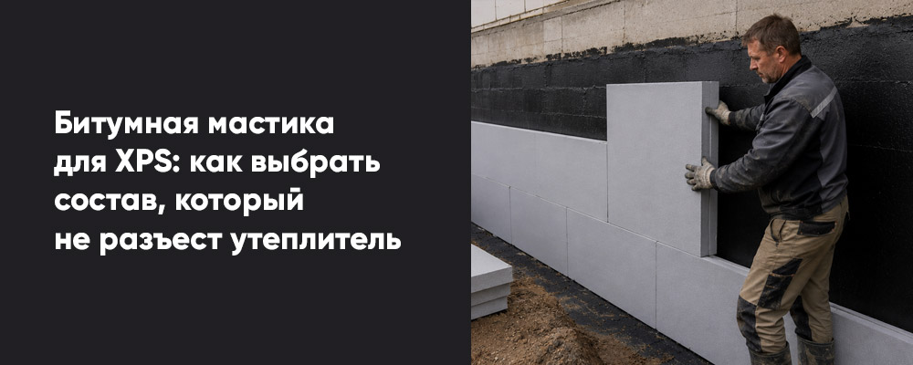 Какая битумная мастика подходит для XPS, а какая может испортить утеплитель фото