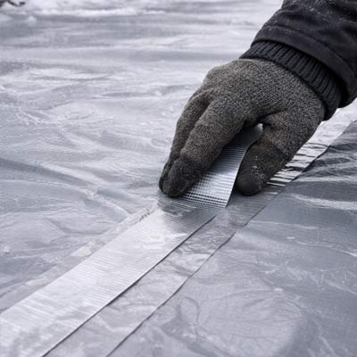 Особенности технологии монтажа ПВХ-мембраны зимой фото