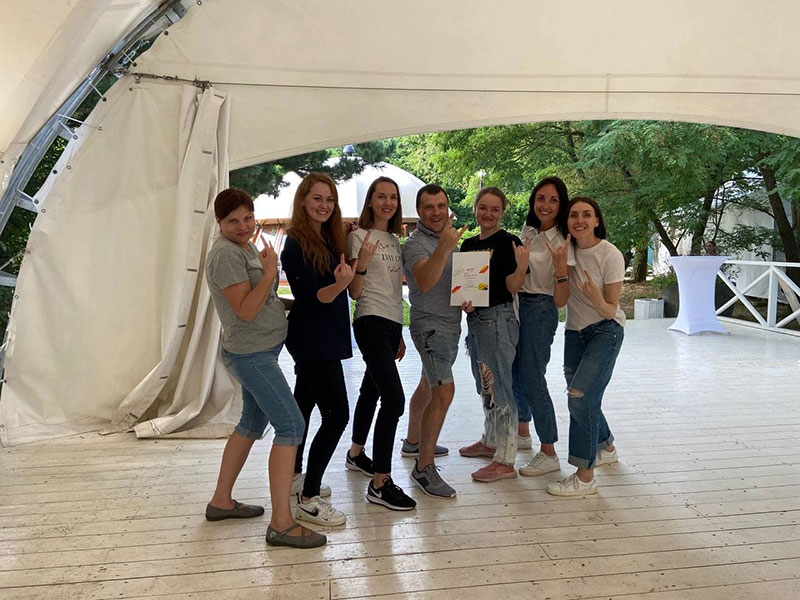 восхитительный тимбилдинг на природе