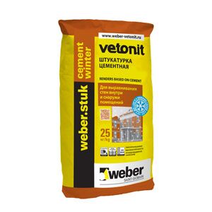 Цементная штукатурка Weber