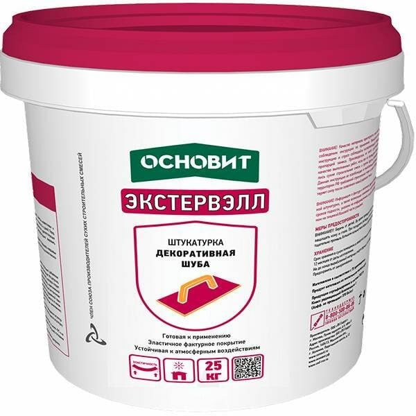 подробно Штукатурка декоративная акриловая  Шуба Основит Экстервэлл OAc-1.5 WS