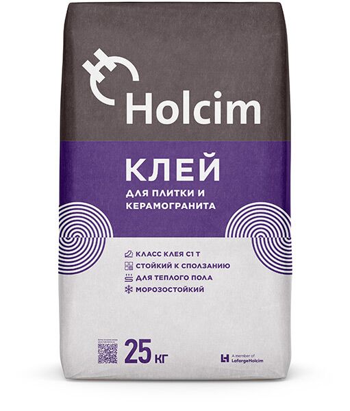 подробно Клей для плитки и керамогранита Holcim C1T