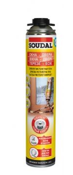 картинка Зимняя пистолетная желтая пена SOUDAL