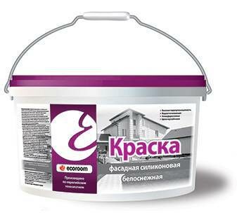 картинка Краска фасадная силиконовая по бетону