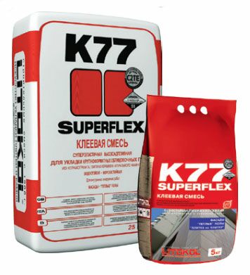 подробно Клей для укладки плитки SUPERFLEX K77