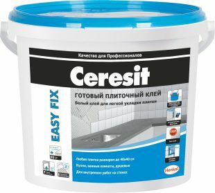 подробно Клей Ceresit Easy Fix для керамической плитки