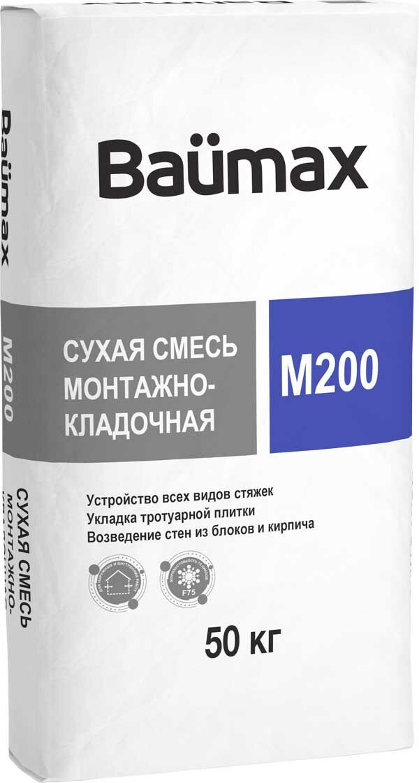 подробно Baumax М-200 Монтажно-кладочная смесь