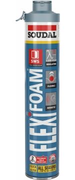 подробно Пистолетная монтажная герметизирующая пена Flexifoam SOUDAL