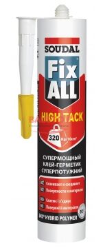 Гибридный клей-герметик Fix All Hight Tack SOUDAL подробно