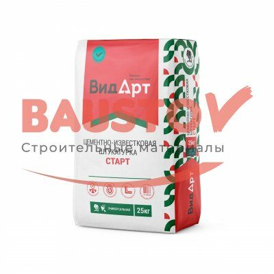 Старт – цементно-известковая штукатурка ВидАрт подробно