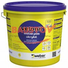подробно Акриловая декоративная штукатурка Weber.Pas Akrylat