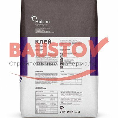 Клей для плитки и керамогранита Holcim C1T подробно