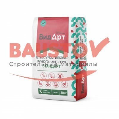 Штукатурка Гипсовая ручного нанесения белая ВидАрт подробно