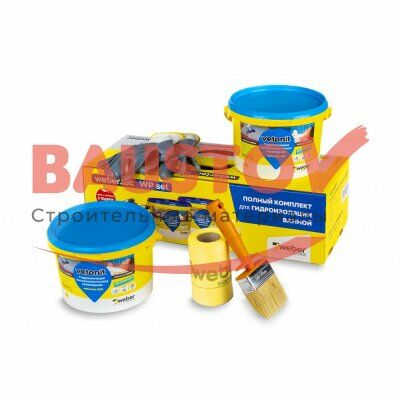 детальное изображения Полный комплект для гидроизоляции ванной Weber.Tec WP Set