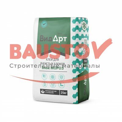 подробное фото БЛОК Зимний – клей для ячеистых блоков ВидАрт
