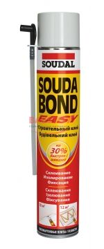 Полиуретановый клей в аэрозоле Soudabond Easy SOUDAL подробно