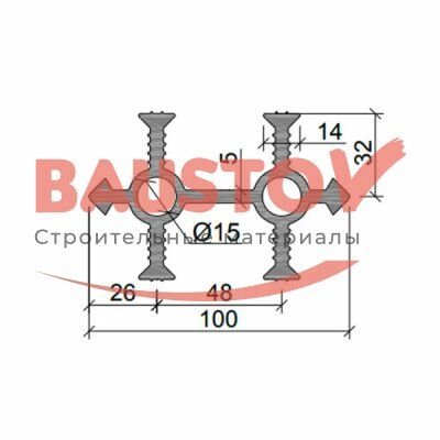детальное изображения Гидрошпонка Аквастоп УВ-100-4/30 ПВХ