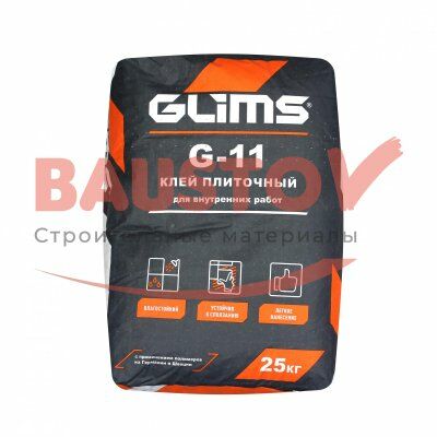 Плиточный клей GLIMS®G-11 для керамической плитки подробно