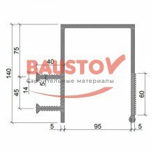 картинка Гидрошпонка Аквастоп ДЗС-140/100-2/40 ПВХ