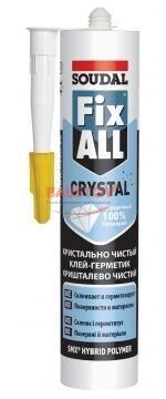 Прозрачный клей-герметик Fix All Crystal SOUDAL подробно