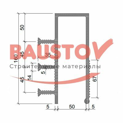 детальное изображения Гидрошпонка Аквастоп ДЗС-160/50/3/35 ПВХ