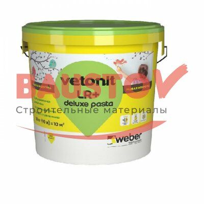Шпаклевка суперфинишная под краску и обои Weber.Vetonit LR+ Deluxe Pasta подробно
