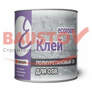 подробное фото Клей полиуретановый 2К ecoroom для OSB