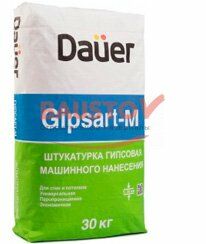 Штукатурка гипсовая машинного нанесения Daüer «GIPSART-М / ГИПСАРТ-М» СЕРАЯ подробно